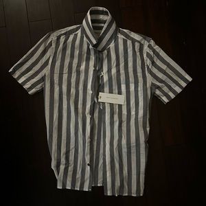 Gray and white striped French connection